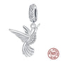 Fit 925 Original Bracelets Zircon Skeleton Angel Celtic Knot Trinity Knot 925 Silver Charms Beads DIY Birthday Jewelry Gift