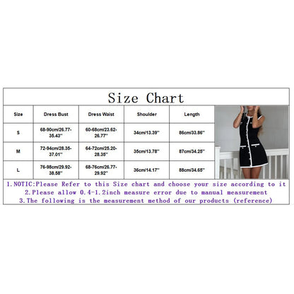Dresses For Women 2024 Women'S Summer Sleeveless Dress Crewneck Button Color Block Bodycon Party Short