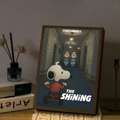 Anime S-Snoopy Classical Movie DIY Sticky Poster Fancy Wall Sticker For Living Room Bar Decoration Wall Decor