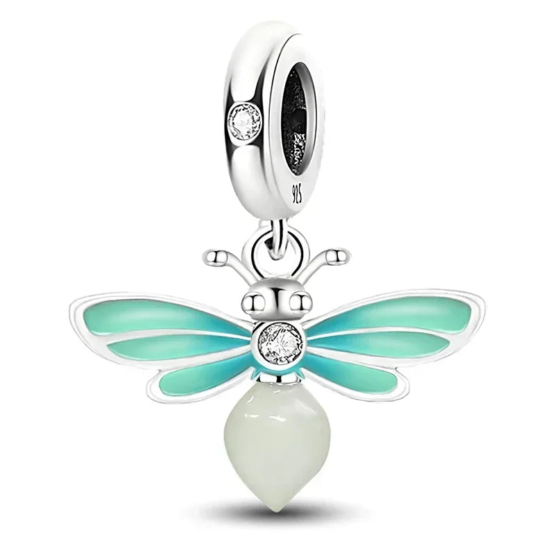 925 Sterling Silver Panda  Butterfly Kapibala Octopus Charms Beads Fit Original Pan Bracelet Bangle High Quality DIY Jewelry