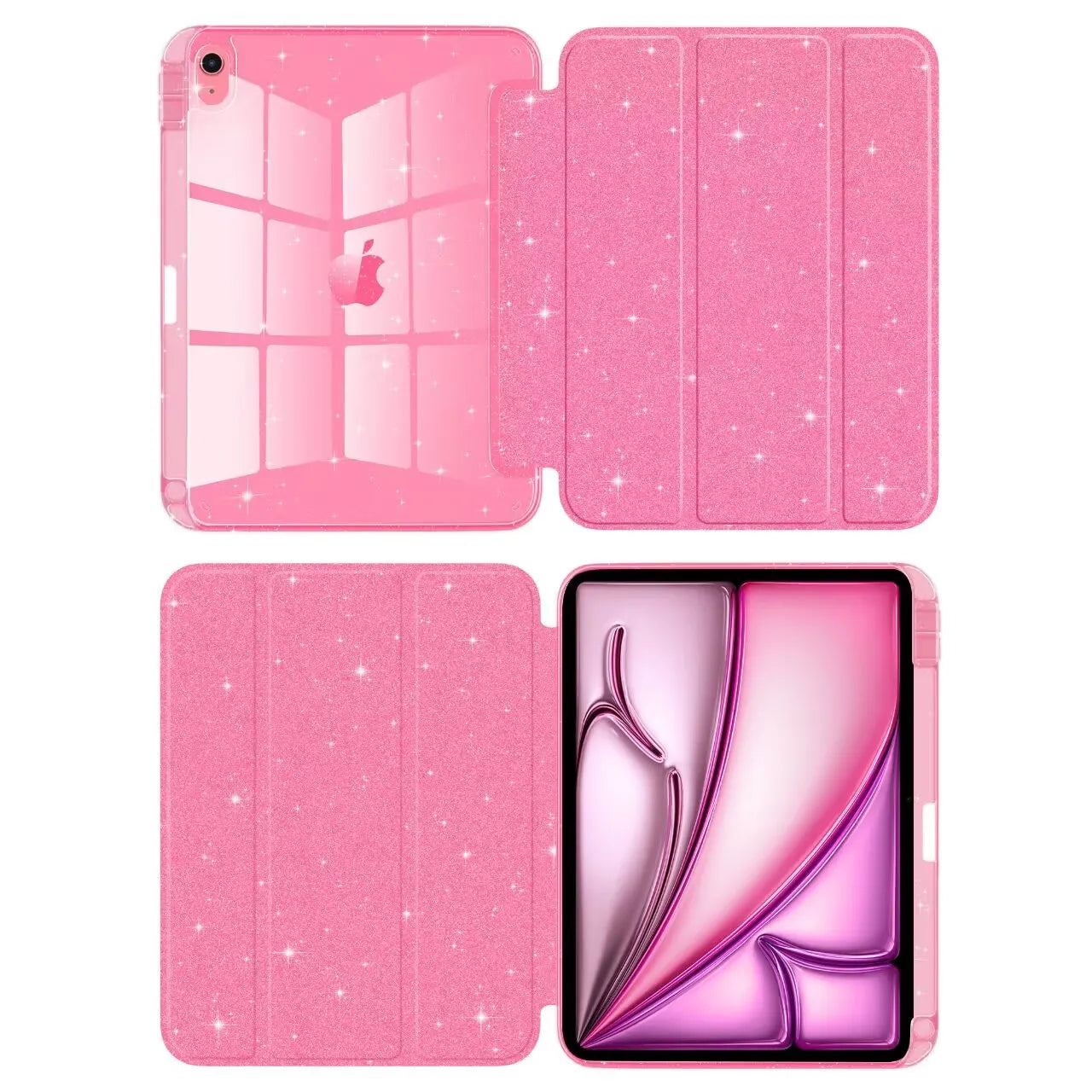 For 2025 iPad Air 11 Case 10th 11th A16 Cover For iPad Pro 11 Air 4 5 10.9 12.9 M2 M3 M4 Pro 13 10.2 7 8 9th Pencil Holder Case