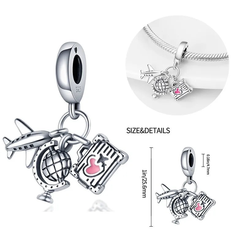 Charms 925 Original Fit 3mm 925 Original Charm Bracelet Women 925 Silver Hot Sale Pendant Beads DIY Jewelry Gift 2024 New