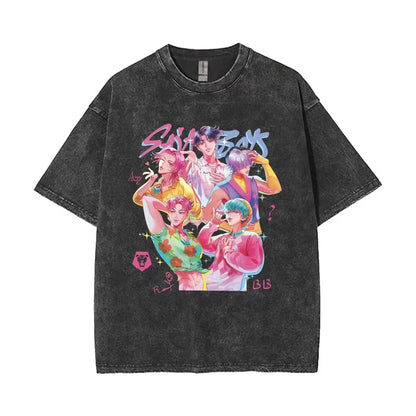 Huntrix Kpop Demon Hunter Washed T-Shirt