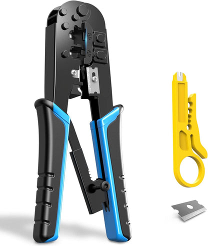 RJ45 Crimper RJ11 RJ45 Crimping Tool Ethernet Network LAN Cable Crimper Cutter Stripper Plier for 6P 8P RJ11 RJ12 RJ45