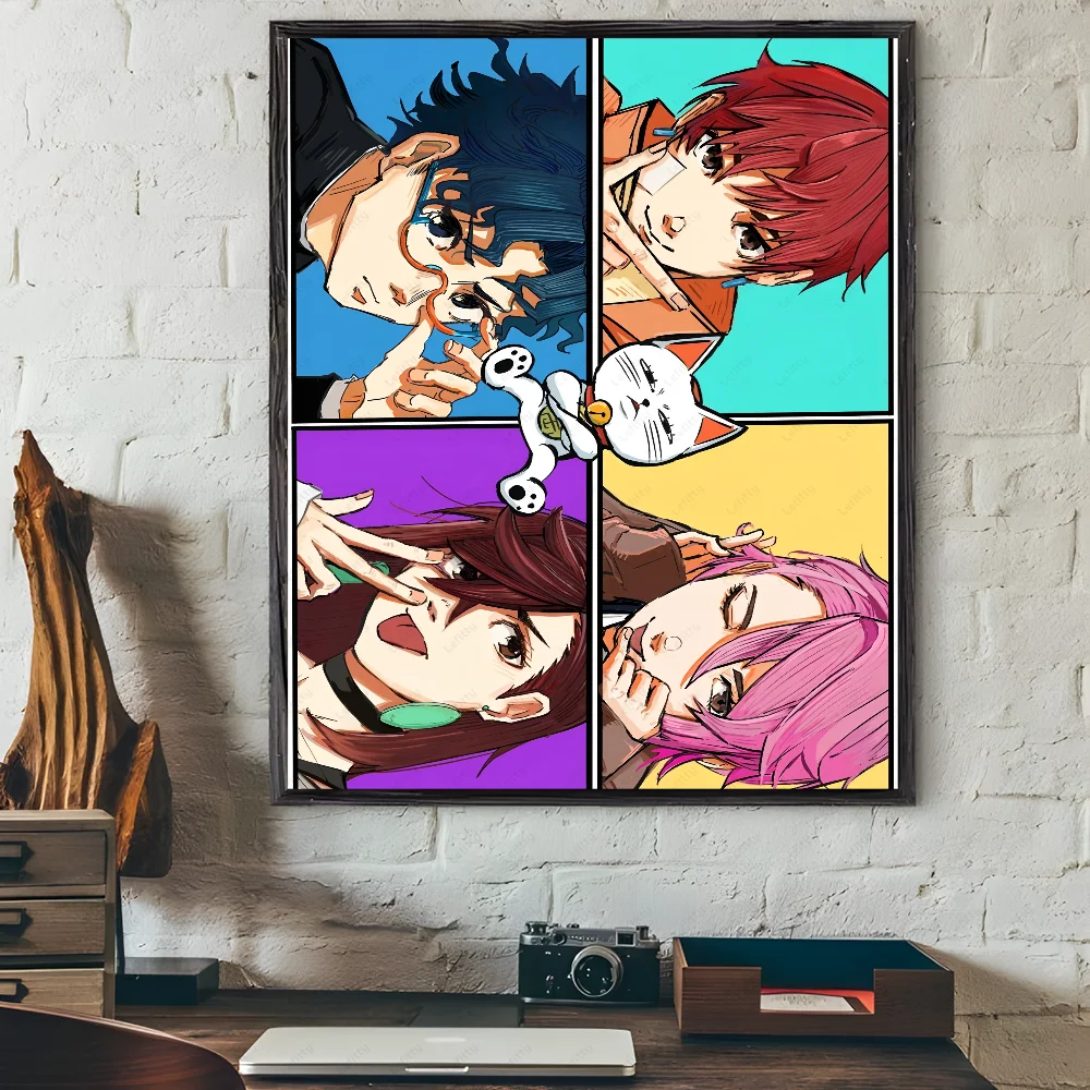 JAPAN Anime D-Dandadan Ken T-Takakura Poster Sticky Wall Art Printing Waterproof Home Living Bed Room Bar Aesthetic Decor