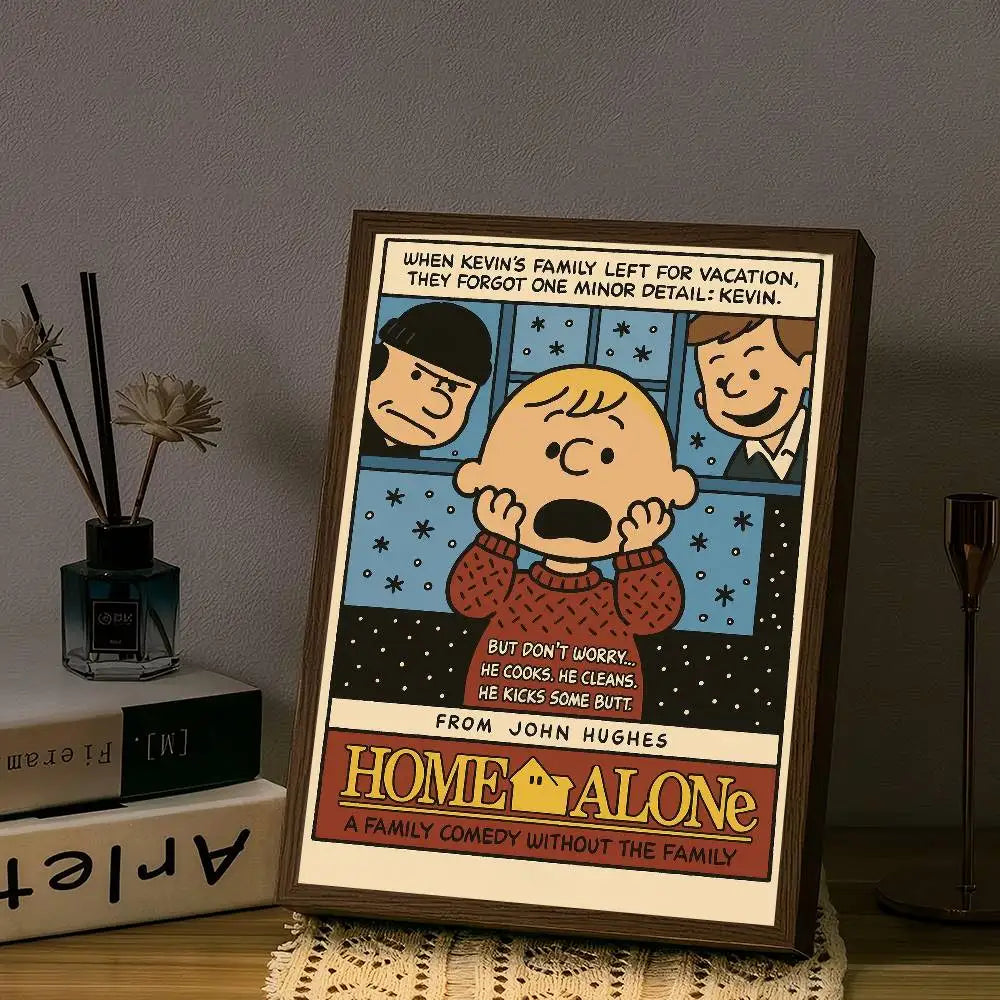 Anime S-Snoopy Classical Movie DIY Sticky Poster Fancy Wall Sticker For Living Room Bar Decoration Wall Decor