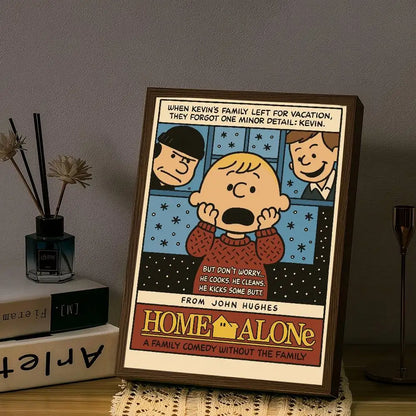 Anime S-Snoopy Classical Movie DIY Sticky Poster Fancy Wall Sticker For Living Room Bar Decoration Wall Decor
