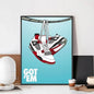 Sneakerhead Trendy Shoes Poster No Framed Poster Canvas Painting Club Bar Poster Wall Art Painting Bedroom Study  Room Decor