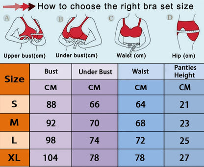 Blue Bra Set For Women Transparent Underwear Sexy Lingerie
