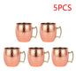 Moscow Mule Copper Mugs Metal Beer Cup Stainless Steel Copper Goblet Cocktai Wine Coffee Cup Champagne Party Bar Drinkware Tools