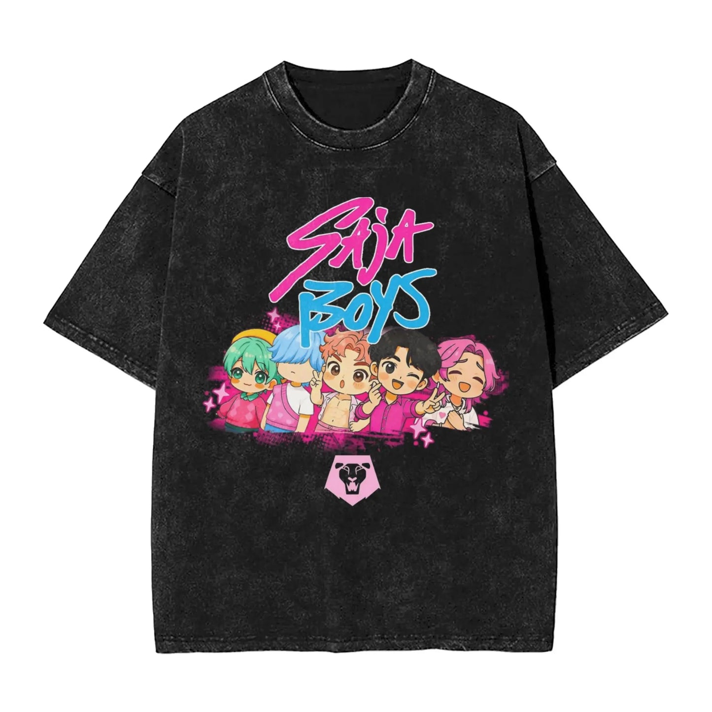 Saja Boys Kpop Demon Hunters Vintage Style T-Shirts
