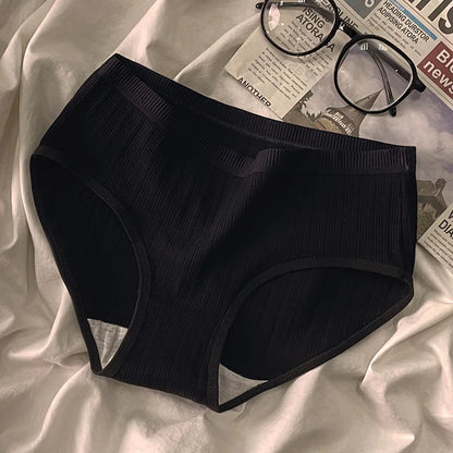 3PCS/Set Panties For Woman Underwear Solid Color Soft Cotton Briefs Girls Underpants