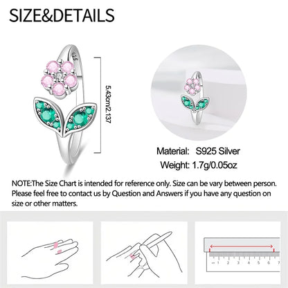 New 925 Sterling Silver Open Ring Hollow Rose Infinite Love Simple Ring Women Wedding Engagement Party Jewelry Gift