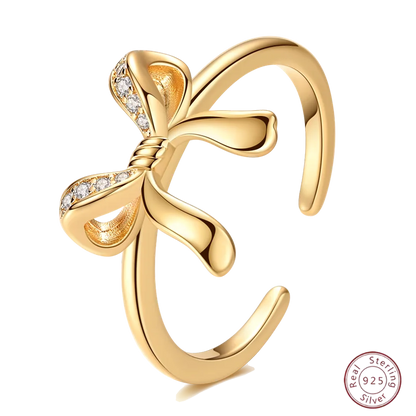 New 925 Sterling Silver Open Ring Hollow Rose Infinite Love Simple Ring Women Wedding Engagement Party Jewelry Gift