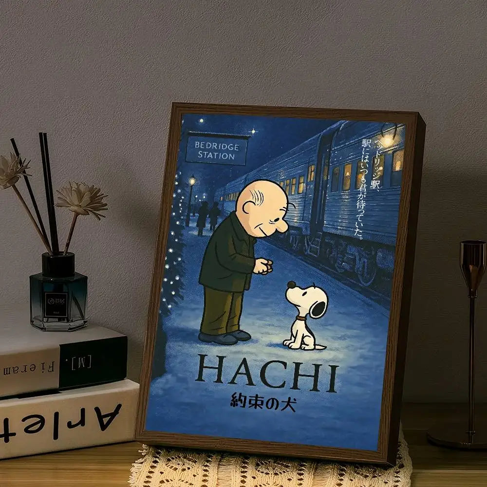 Anime S-Snoopy Classical Movie DIY Sticky Poster Fancy Wall Sticker For Living Room Bar Decoration Wall Decor