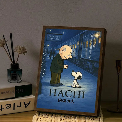 Anime S-Snoopy Classical Movie DIY Sticky Poster Fancy Wall Sticker For Living Room Bar Decoration Wall Decor