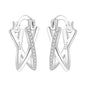 CYMYSS 2025 New 925 Sterling Silver Classic Hollow-out Versatile Hoop Earrings for Women Fine Jewelry Ideal Birthday Party Gifts