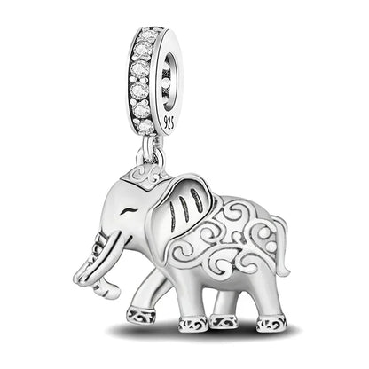 925 Sterling Silver Panda  Butterfly Kapibala Octopus Charms Beads Fit Original Pan Bracelet Bangle High Quality DIY Jewelry