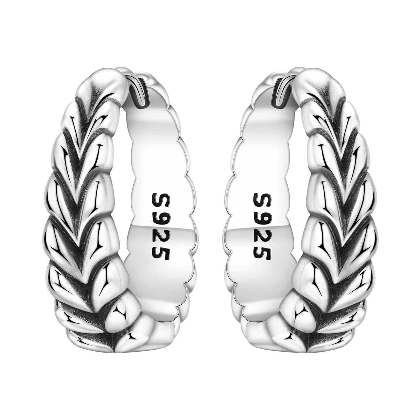 CYMYSS 2025 New 925 Sterling Silver Classic Hollow-out Versatile Hoop Earrings for Women Fine Jewelry Ideal Birthday Party Gifts