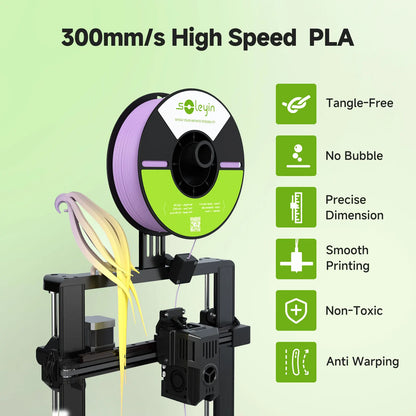 Soleyin Creality Sub Brand Ultra PLA Filament 1KG 1.75mm 3D Printer High Quality Muiti Color Vacuum Eco-Friendly for Bambu Lab