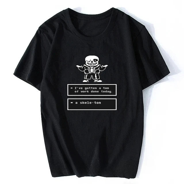 Game Undertale T-Shirt Skull Brother Sans & Papyrus