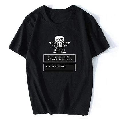 Game Undertale T-Shirt Skull Brother Sans & Papyrus