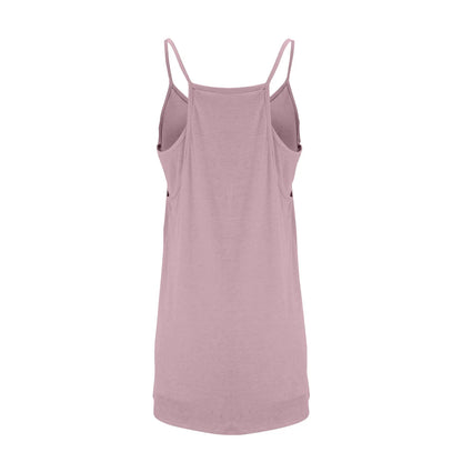 Sport Mini Dress For Women Summer Sleeveless Dress Casual Short Sundress