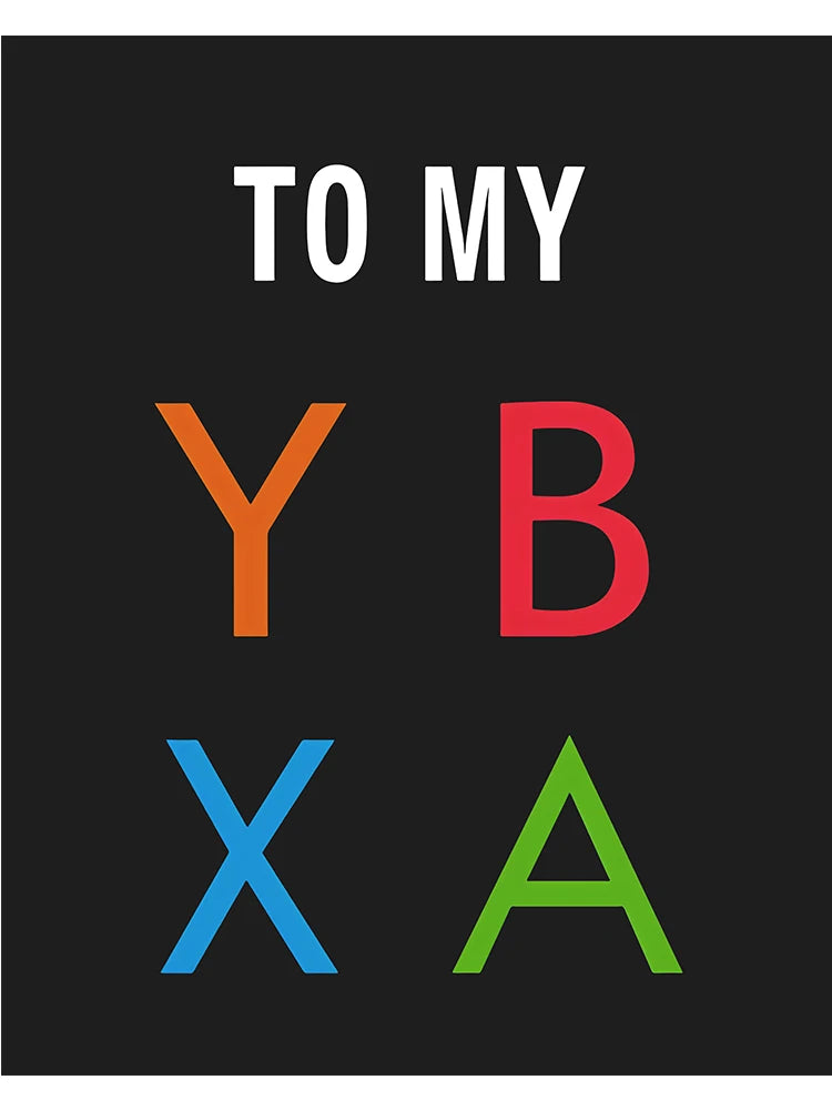 Gamepad Abstract Poster Canvas Painting Print Wall Art Picture Game Player Children'S Room Decorative Painting Boy Gift