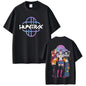KPop Demon Hunters Rumi Mira Zoey Saja Boys Derpy Tiger Double Sided Print T-shirts
