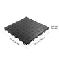 SucceBuy Garage Tiles Interlocking 12in 25/50Pcs Garage Floor Covering Tiles Non-Slip Double-Sided Texture for Garages Repair