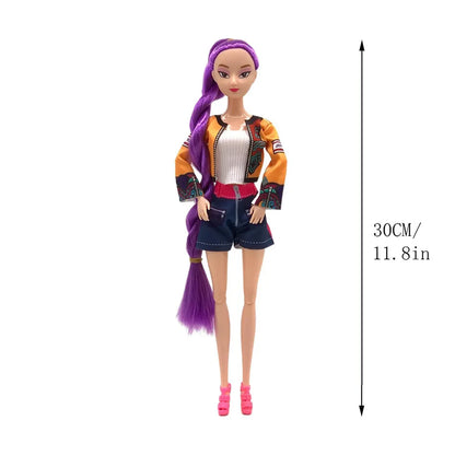 KPop Demon Hunters Standing Up Ornament Acrylic Superstar Desktop Stand Decor Anime Figures Craft Creative Gifts for Fan Lover