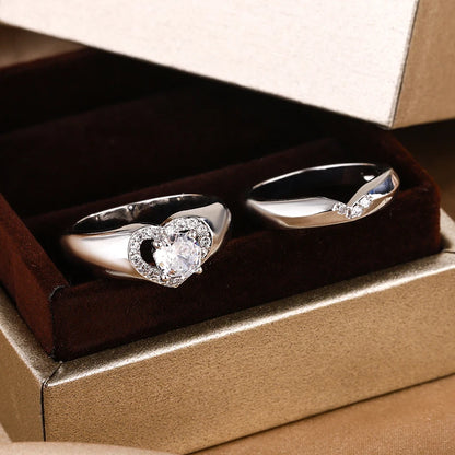 2024 New Trend S925 Silver Round Bright Zircon Ring For Women Single Engagement Wedding Christmas Gift Elegant Jewelry
