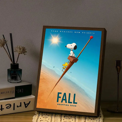Anime S-Snoopy Classical Movie DIY Sticky Poster Fancy Wall Sticker For Living Room Bar Decoration Wall Decor