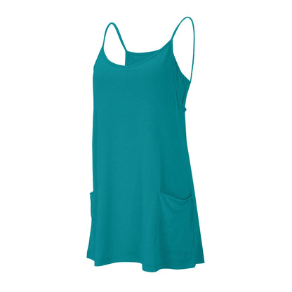 Sport Mini Dress For Women Summer Sleeveless Dress Casual Short Sundress