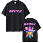 KPop Demon Hunters Rumi Mira Zoey Saja Boys Derpy Tiger Double Sided Print T-shirts