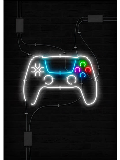Gamepad Abstract Poster Canvas Painting Print Wall Art Picture Game Player Children'S Room Decorative Painting Boy Gift