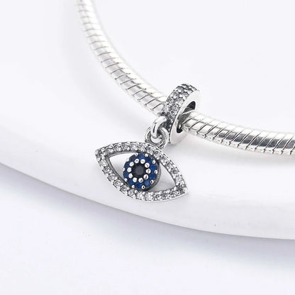 New 925 Silver Eye Palm Skull Wings Sun Pendants Charms Beads Fit Original Bracelet Accessories DIY Jewelry For Women