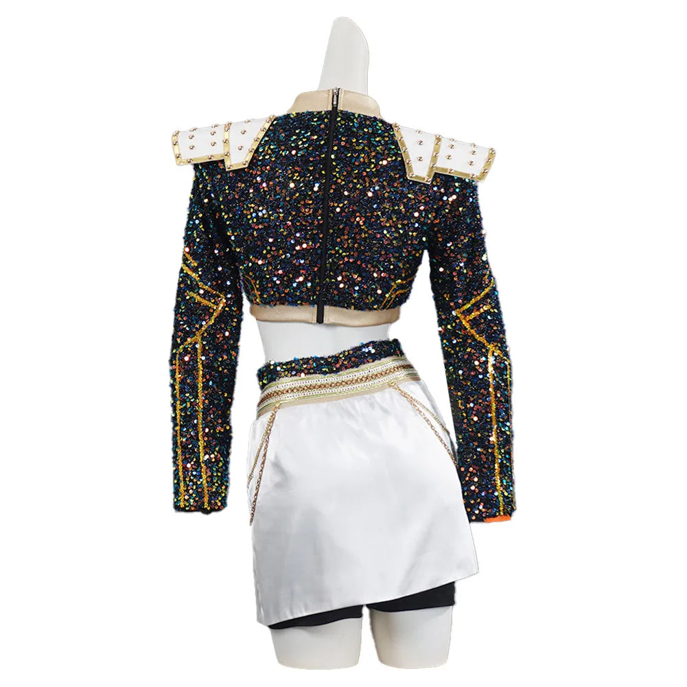 Children Zoey Mira Rumi Demon Hunters Cosplay Costume Kid Girls Disguise Halloween K-POP Group Idol