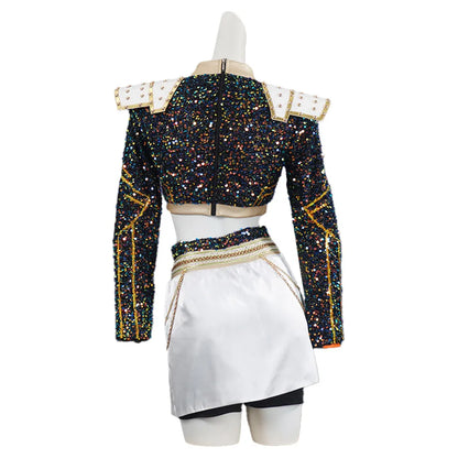 Children Zoey Mira Rumi Demon Hunters Cosplay Costume Kid Girls Disguise Halloween K-POP Group Idol
