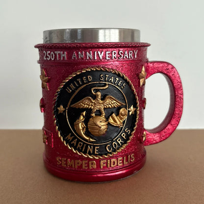 5 Styles American Commemorative Mug Decorative 3D Relief Design 250th Anniversary Mug Marine Corps Mug for Veterans