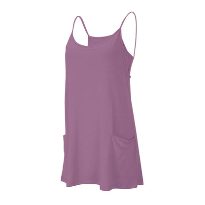 Sport Mini Dress For Women Summer Sleeveless Dress Casual Short Sundress