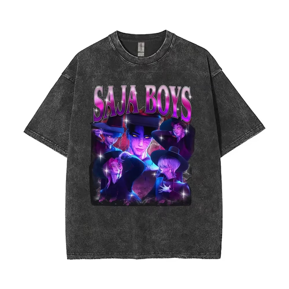 Huntrix Kpop Demon Hunter Washed T-Shirt