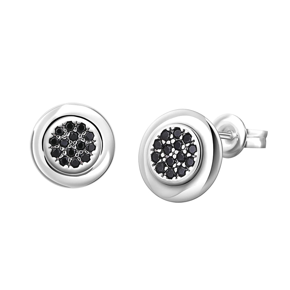 European New S925 Silver Zircon Heart-ShapedColored Earrings Suitable For Women's Holiday Exquisite Charm Jewelry Gifts