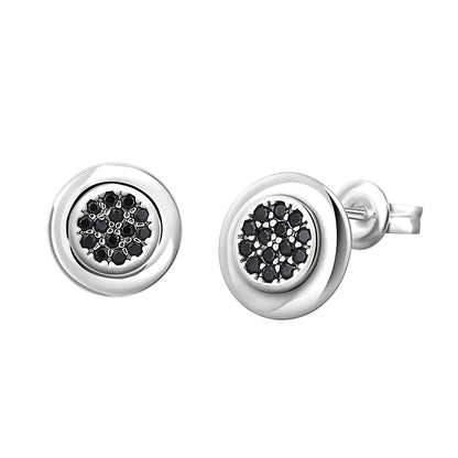 European New S925 Silver Zircon Heart-ShapedColored Earrings Suitable For Women's Holiday Exquisite Charm Jewelry Gifts