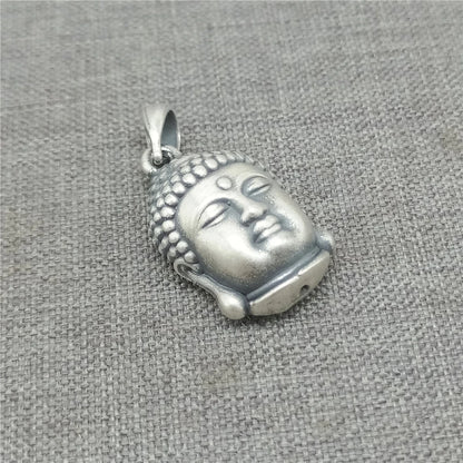990 Fine Silver Buddha Charm Sterling Silver Buddhist Pendant for Necklace LIGHT WEIGHT