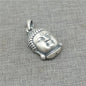 990 Fine Silver Buddha Charm Sterling Silver Buddhist Pendant for Necklace LIGHT WEIGHT