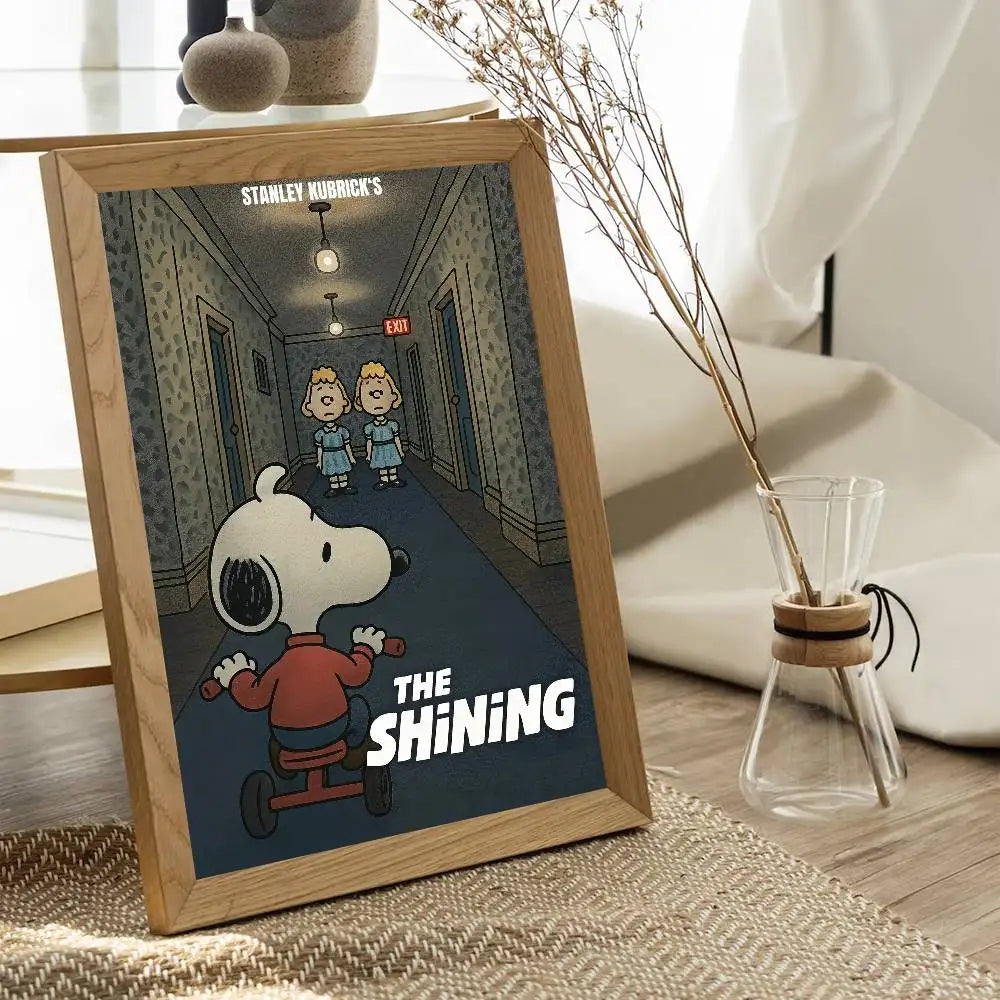 Anime S-Snoopy Classical Movie DIY Sticky Poster Fancy Wall Sticker For Living Room Bar Decoration Wall Decor