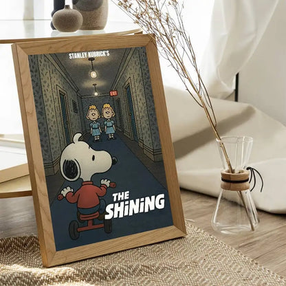 Anime S-Snoopy Classical Movie DIY Sticky Poster Fancy Wall Sticker For Living Room Bar Decoration Wall Decor