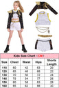 Children Zoey Mira Rumi Demon Hunters Cosplay Costume Kid Girls Disguise Halloween K-POP Group Idol