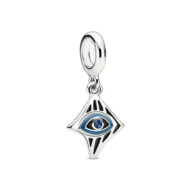 New 925 Silver Eye Palm Skull Wings Sun Pendants Charms Beads Fit Original Bracelet Accessories DIY Jewelry For Women